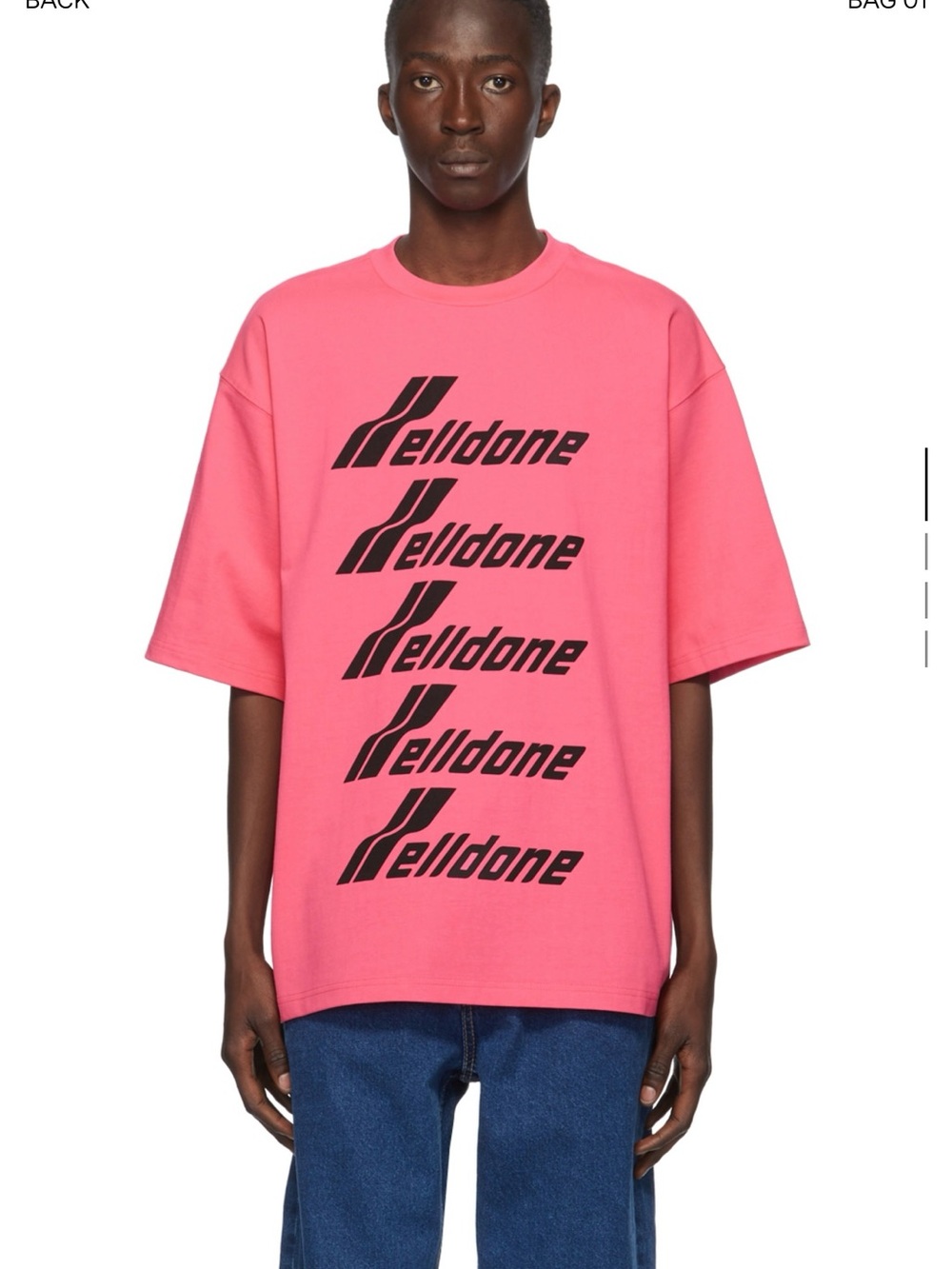 Welldone Pink Logo Short Sleeve Tee